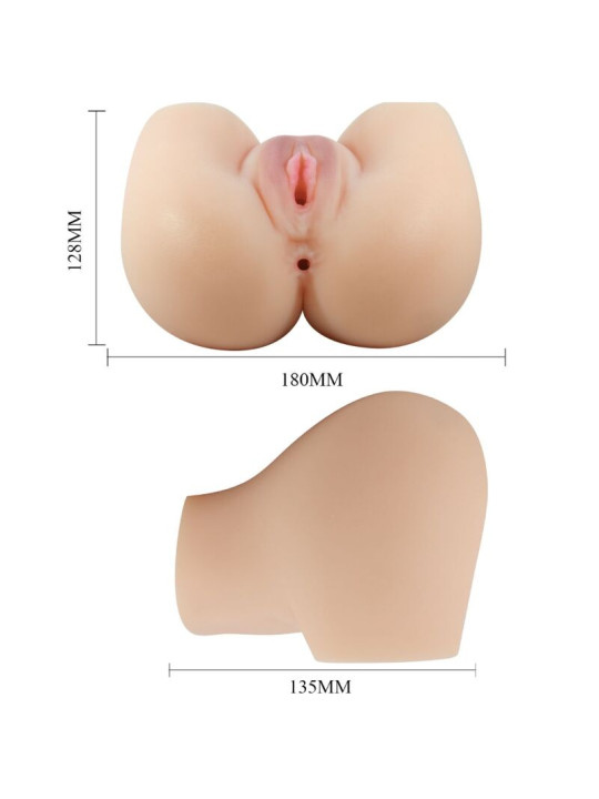 CRAZY BULL - VAGINA Y ANO REALÍSTICOS VIBRADOR MILA