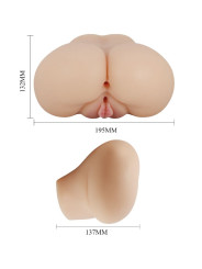 CRAZY BULL - VAGINA Y ANO REALÍSTICOS VIBRADOR LUNA