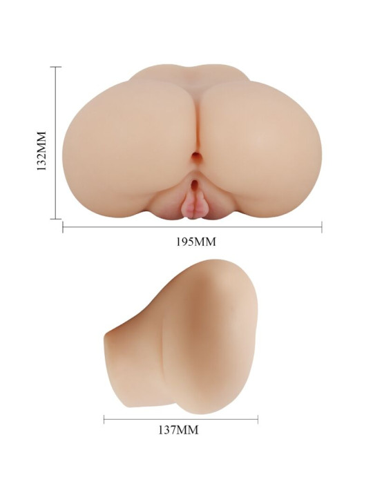CRAZY BULL - VAGINA Y ANO REALÍSTICOS VIBRADOR LUNA