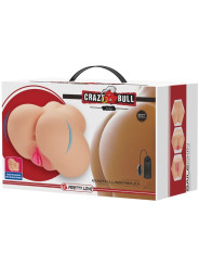 CRAZY BULL - VAGINA Y ANO REALÍSTICOS VIBRADOR LUNA