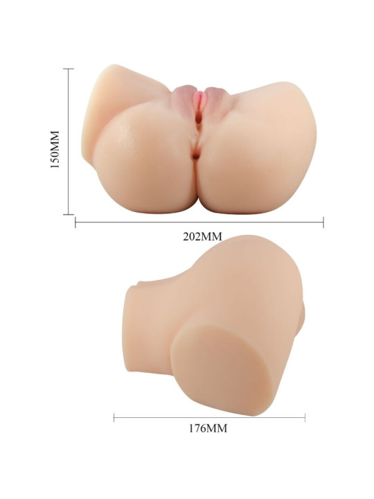 CRAZY BULL - VAGINA Y ANO REALÍSTICOS VIBRADOR EMILIA