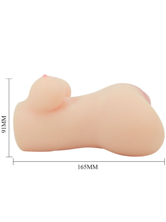 CRAZY BULL - VAGINA Y ANO REALÍSTICOS VIBRADOR HANNAH