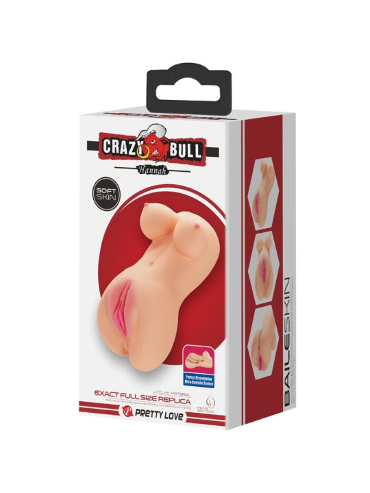 CRAZY BULL - VAGINA Y ANO REALÍSTICOS VIBRADOR HANNAH