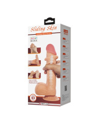 PRETTY LOVE - SLIDING SKIN SERIES DILDO REALÍSTICO CON VENTOSA PIEL DESLIZANTE 21.8 CM