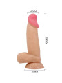 PRETTY LOVE - SLIDING SKIN SERIES DILDO REALÍSTICO CON VENTOSA PIEL DESLIZANTE 19.4 CM
