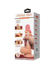 PRETTY LOVE - SLIDING SKIN SERIES DILDO REALÍSTICO CON VENTOSA PIEL DESLIZANTE 19.4 CM