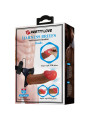 PRETTY LOVE - STARKS HARNESS BRIEFS VIBRACIÓN MULTI-VELOCIDAD DILDO 17,5 CM MULATO