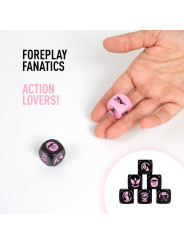 Secret Play Foreplay Fanatics: juego de 2 dados