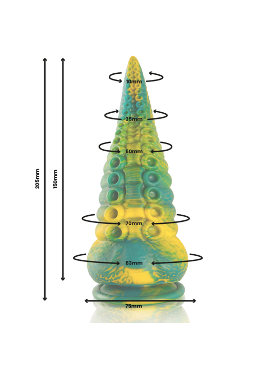 EPIC - CETUS DILDO TENTÁCULO VERDE TAMAÑO GRANDE
