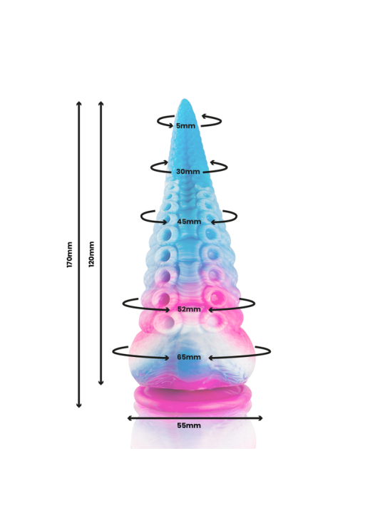 EPIC - PHORCYS DILDO TENTÁCULO AZUL TAMAÑO PEQUEÑO