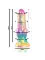 EPIC - IRIS DILDO CON TESTÍCULOS ARCOÍRIS DE PLACER