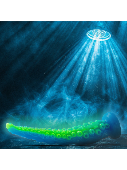 EPIC - SCYLLA DILDO TENTÁCULO FINO FLUORESCENTE TAMAÑO GRANDE