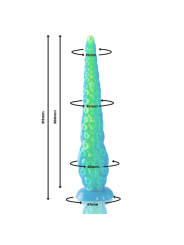 EPIC - SCYLLA DILDO TENTÁCULO FINO FLUORESCENTE TAMAÑO GRANDE