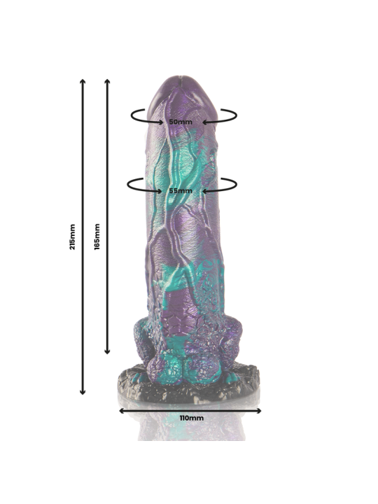 EPIC - BASILISK DILDO DOBLE PLACER ESCAMOSO TAMAÑO GRANDE