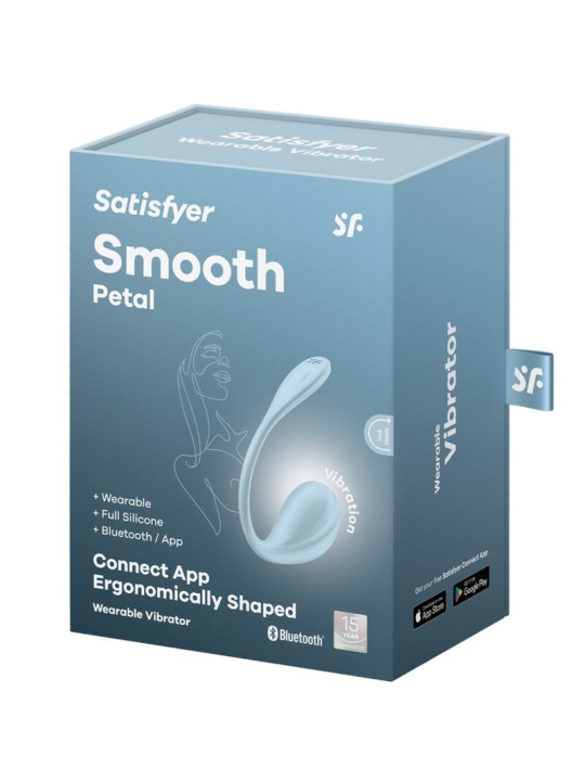 SATISFYER - SMOOTH PETAL ESTIMULADOR PUNTO G CELESTE APP GRATUITA