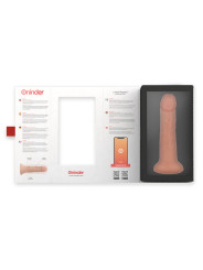 ONINDER - LARGE BOGOTÁ DILDO VIBRADOR 9 VELOCIDADES NATURAL 22 CM -O- 4.5 CM - APP GRATUITA