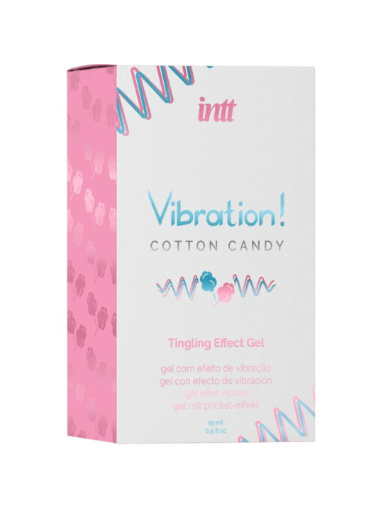 INTT - POTENTE ESTIMULANTE ÍNTIMO GEL VIBRADOR LÍQUIDO ALGODÓN DE AZÚCAR 15 ML