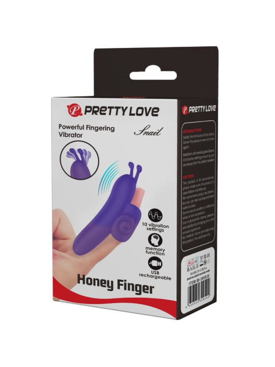 PRETTY LOVE - SNAIL PODEROSO ESTIMULADOR DE DEDO MORADO
