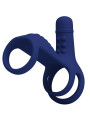 PRETTY LOVE - ELISH ANILLO VIBRADOR CON EXTENSIÓN AZUL
