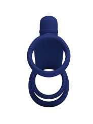 PRETTY LOVE - ELISH ANILLO VIBRADOR CON EXTENSIÓN AZUL