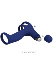 PRETTY LOVE - ELISH ANILLO VIBRADOR CON EXTENSIÓN AZUL