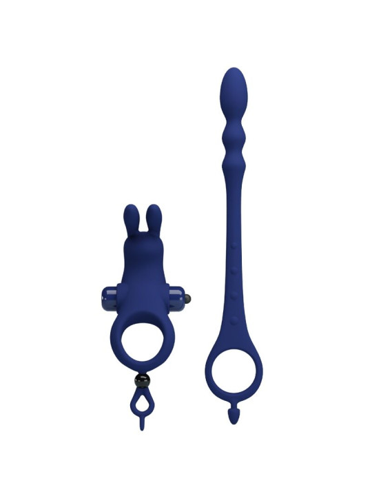 PRETTY LOVE - AYAD ANILLO VIBRADOR RABBIT CON PLUG AZUL