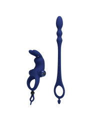 PRETTY LOVE - AYAD ANILLO VIBRADOR RABBIT CON PLUG AZUL
