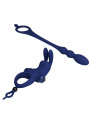 PRETTY LOVE - AYAD ANILLO VIBRADOR RABBIT CON PLUG AZUL