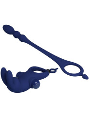 PRETTY LOVE - AYAD ANILLO VIBRADOR RABBIT CON PLUG AZUL