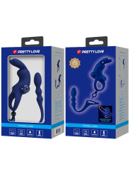 PRETTY LOVE - AYAD ANILLO VIBRADOR RABBIT CON PLUG AZUL