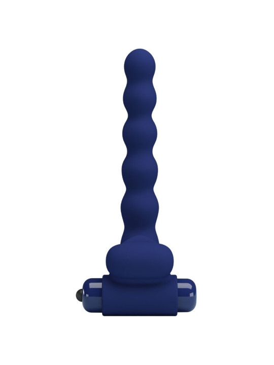 PRETTY LOVE - AJMAL ANILLO VIBRADOR CON PLUG AZUL