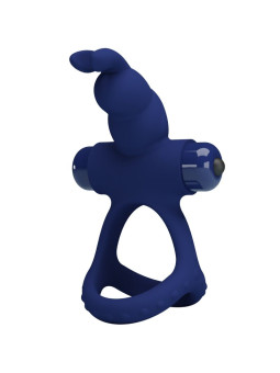 PRETTY LOVE - LUCHITO DOBLE ANILLO VIBRADOR RABBIT AZUL