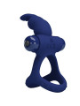PRETTY LOVE - LUCHITO DOBLE ANILLO VIBRADOR RABBIT AZUL