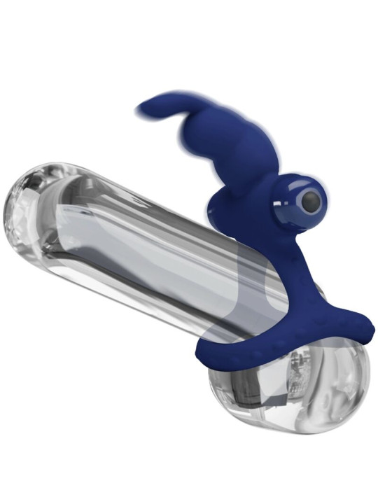 PRETTY LOVE - LUCHITO DOBLE ANILLO VIBRADOR RABBIT AZUL