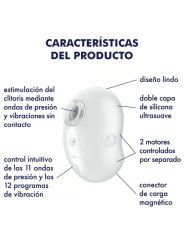 SATISFYER - CUTIE GHOST VIBRADOR LAY-ON BLANCO