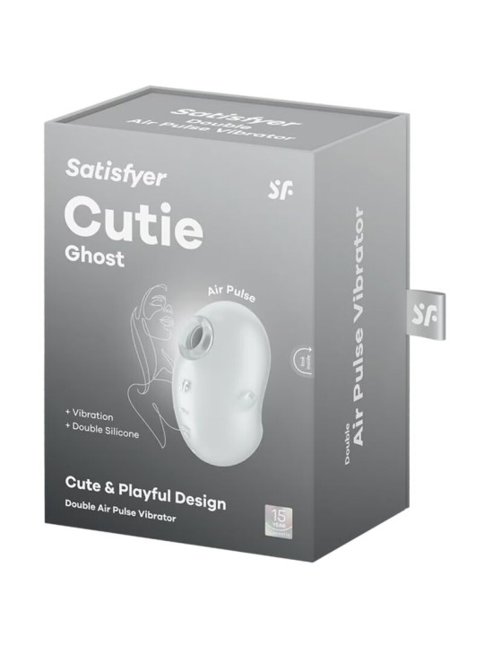 SATISFYER - CUTIE GHOST VIBRADOR LAY-ON BLANCO