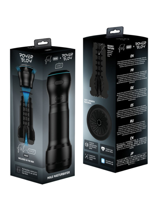 KIIROO - FEEL POCKET MASTURBADOR MASCULINO BOLSILLO + POWER BLOW