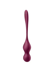 SATISFYER - LOVE BIRDS VARY BOLAS VIBRADORES APP GRATUITA ROJO VINO