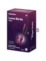 SATISFYER - LOVE BIRDS VARY BOLAS VIBRADORES APP GRATUITA ROJO VINO