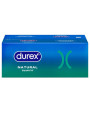 Estuche de preservativos Durex Natural Slim Fit de 144 unidades visto de frente