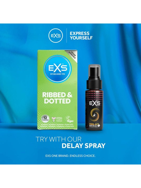 Preservativos EXS Ribbed 12 Unidades