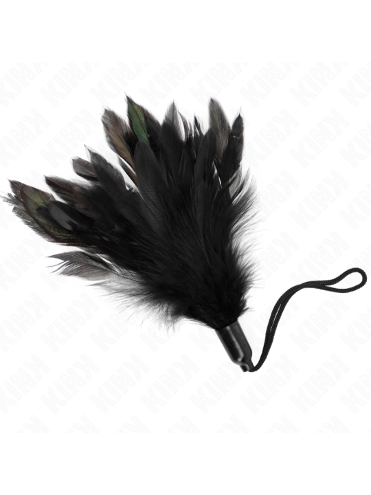 KINK - PLUMAS PARA COSQUILLAS CON MANGO DE CUERDA BASE DE PLÁSTICO 15 CM
