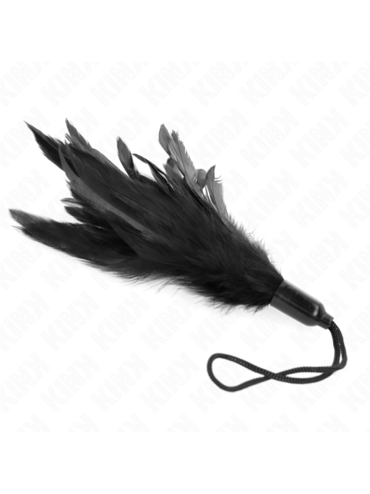 KINK - PLUMAS PARA COSQUILLAS CON MANGO DE CUERDA BASE DE PLÁSTICO 15 CM