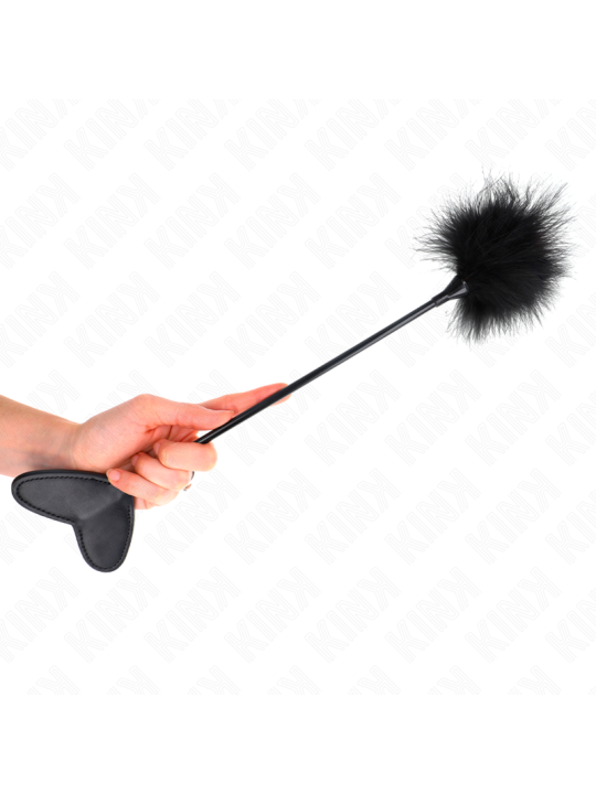 KINK - PLUMAS PARA COSQUILLAS CON PALETA DE CORAZÓN 31 CM