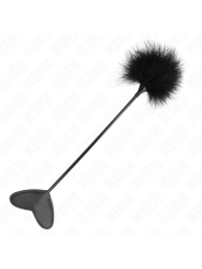 KINK - PLUMAS PARA COSQUILLAS CON PALETA DE CORAZÓN 31 CM