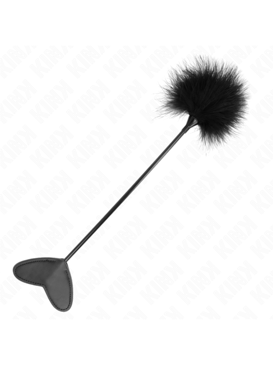 KINK - PLUMAS PARA COSQUILLAS CON PALETA DE CORAZÓN 31 CM