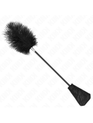 KINK - PLUMAS DE AVESTRUZ PARA COSQUILLAS CON PALETA DE ENCAJE 56 CM