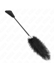 KINK - PLUMAS DE AVESTRUZ PARA COSQUILLAS CON PALETA DE ENCAJE 56 CM
