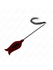 KINK - LÁTIGO DE BORLA DE SILICONA CON FORMA DE ROSA 45 CM