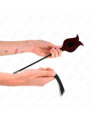 KINK - LÁTIGO DE BORLA DE SILICONA CON FORMA DE ROSA 45 CM